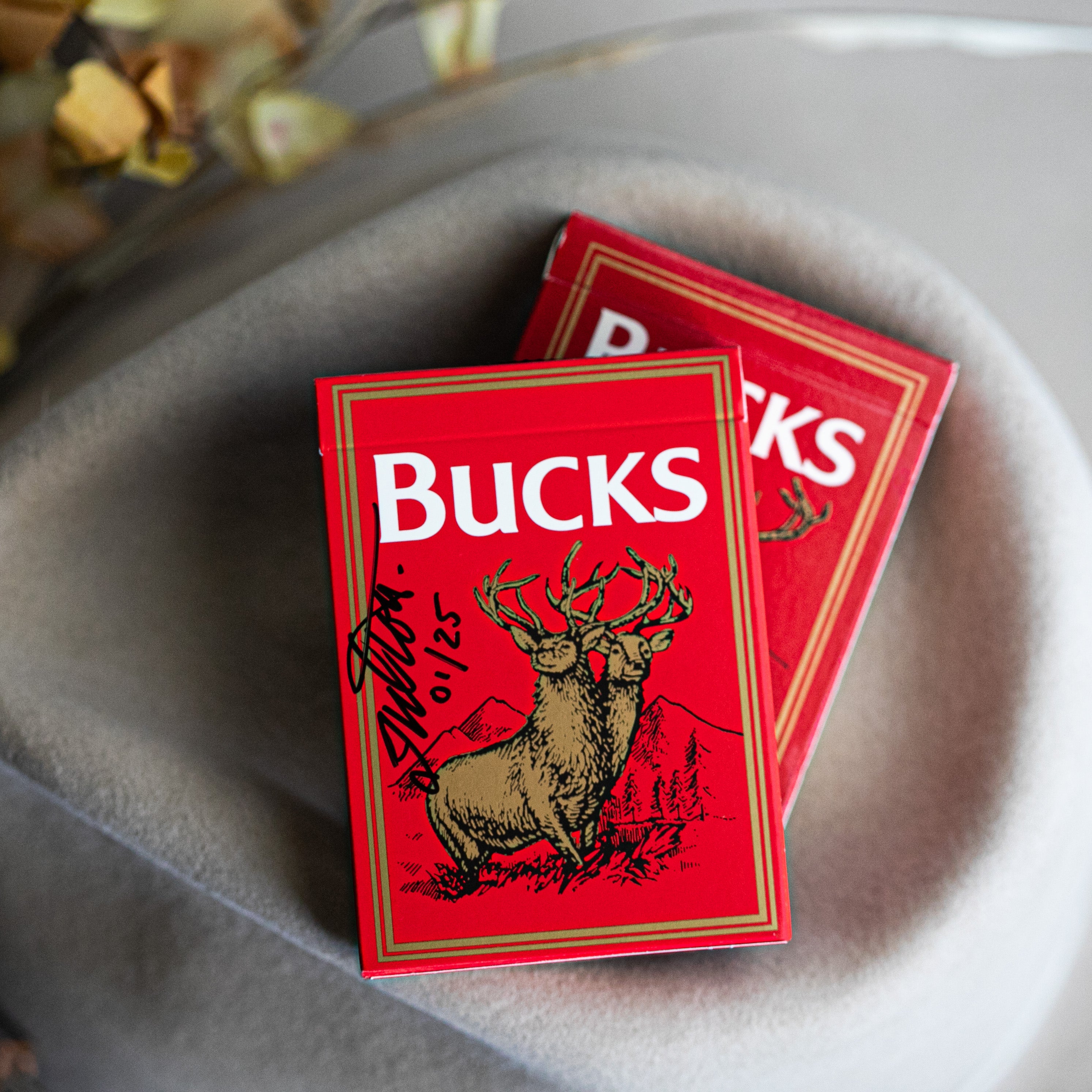 BUCKS DAN & DAVE TRIBUTE DECK PLAYING CARDS FULTON SIGNED AP 00/25