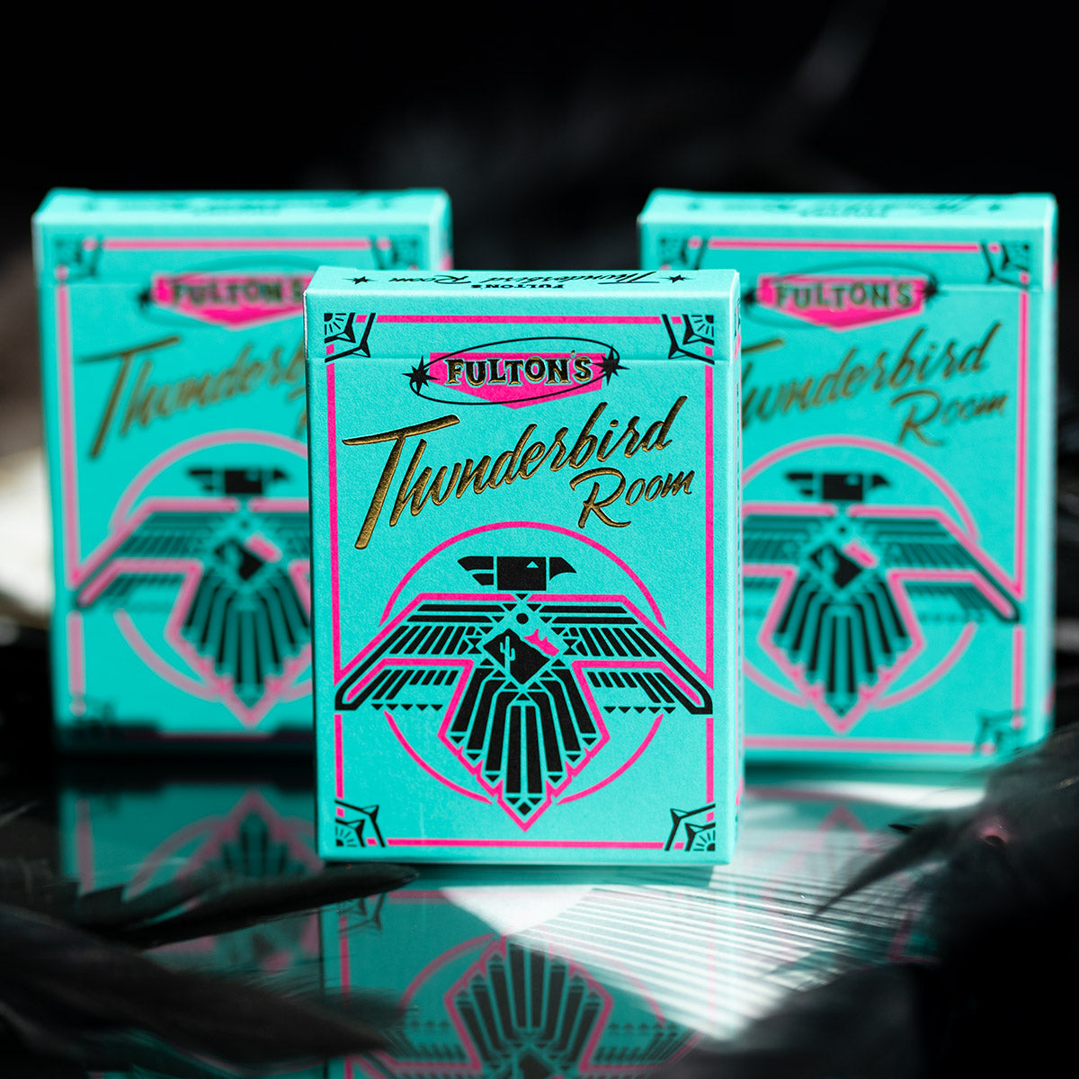 FULTON'S THUNDERBIRD ROOM TURQUOISE EDITION PLAYING CARDS