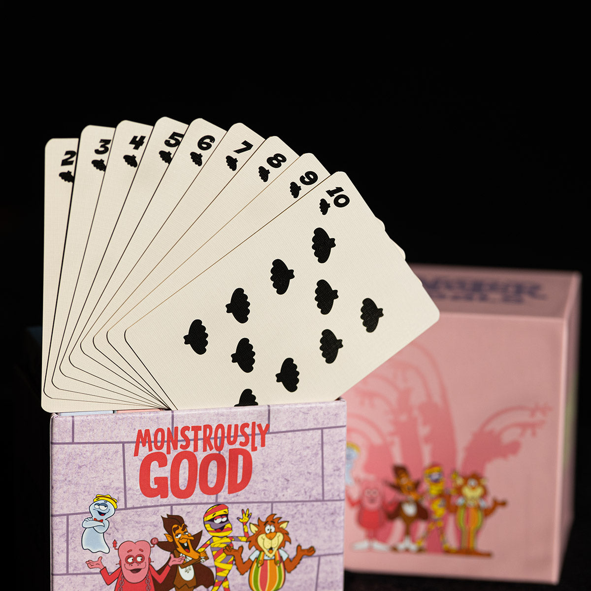 cereal box mtg cards MONSTER CEREALS™ 5 PACK BOX PLAYING CARD SET – Fulton's Playing Cards