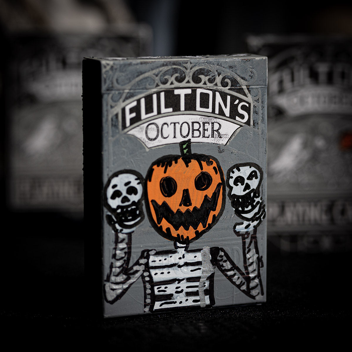 OCTOBER GRANITE TOMBSTONE 1 of 1 Hand Painted PUMPKIN KING
