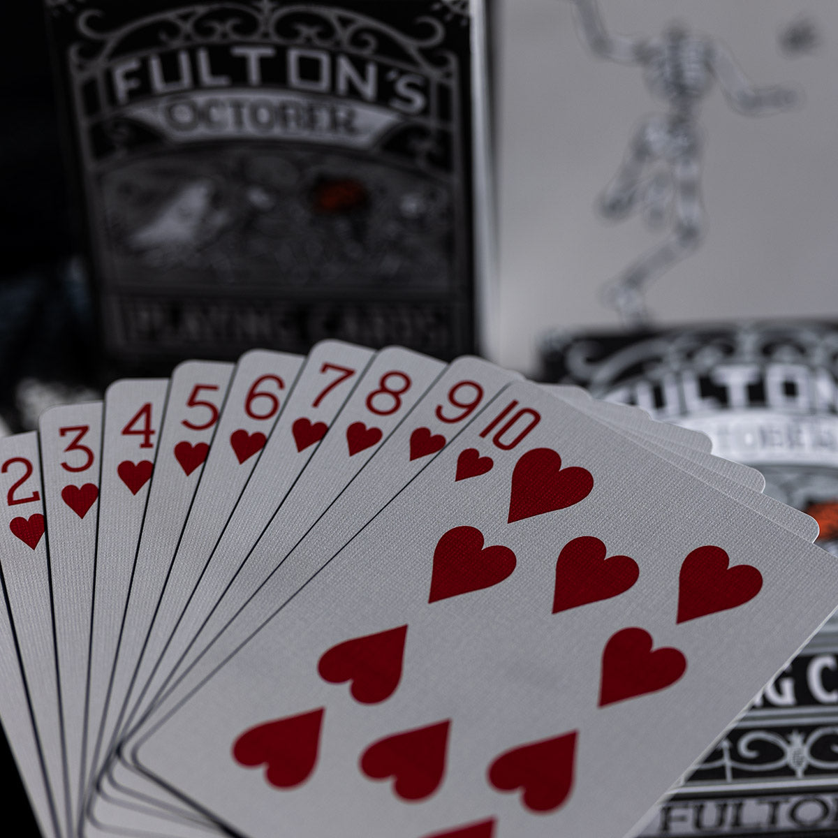 FULTONS OCTOBER TOMBSTONE GREY PLAYING CARDS – Fulton