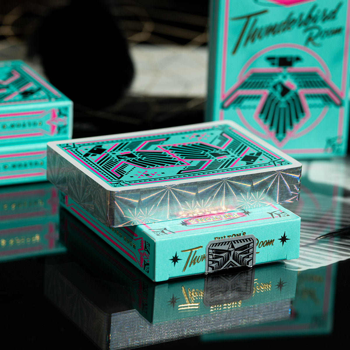FULTON'S THUNDERBIRD ROOM TURQUOISE LIMITED GILDED