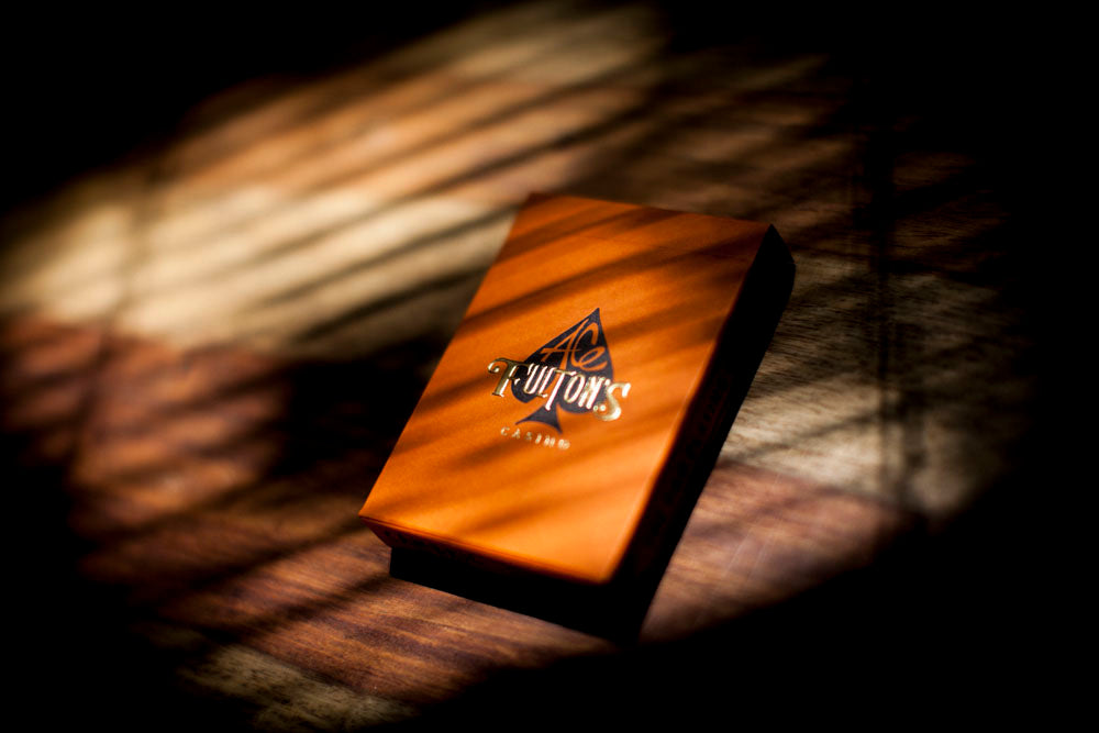 Ace Fulton's エースフルトン Ace Fulton's 10 Year Anniversary Tobacco Brown Playing Cards | X