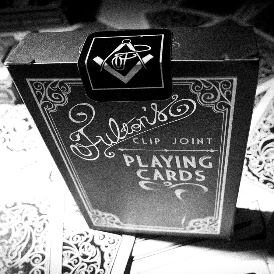 Private Reserve Fulton's Clip Joint Playing Cards Signed Fulton's