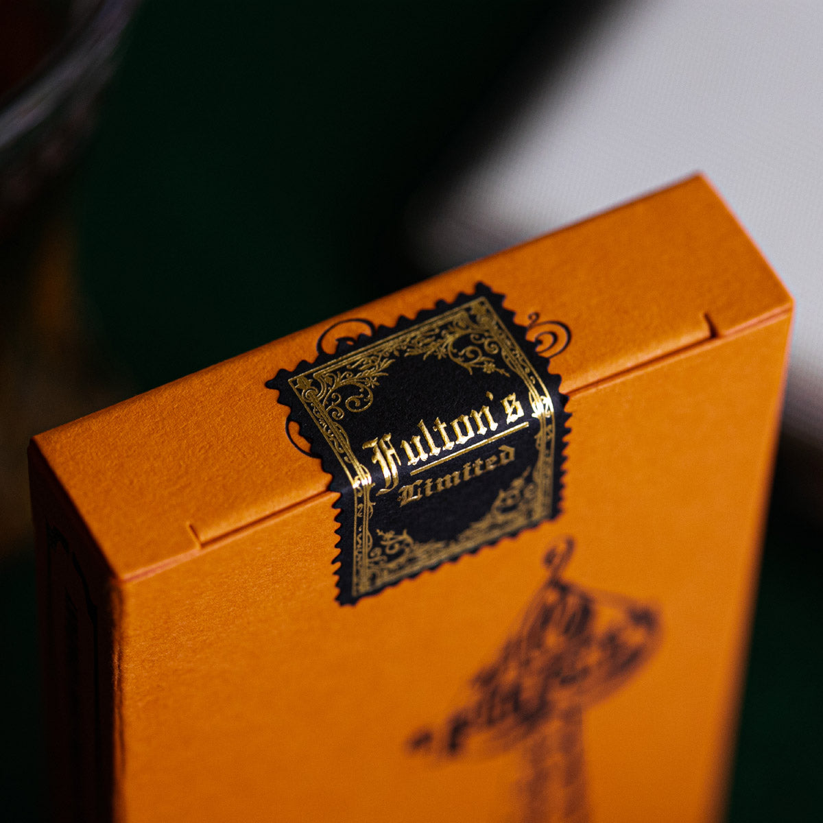 ACE FULTON'S 10 YEAR ANNIVERSARY SUNSET ORANGE PLAYING CARDS
