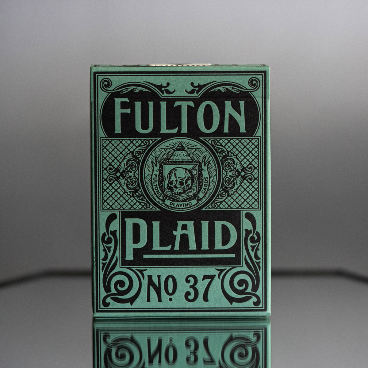 FULTON PLAID PLAYING CARDS LUCKY GREEN TUCK EDITION