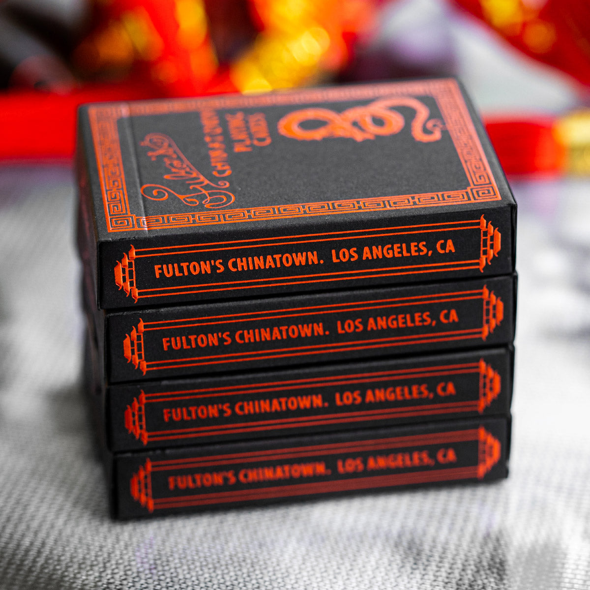 FULTON'S CHINATOWN TENTH ANNIVERSARY LIMITED EDITION PLAYING CARDS
