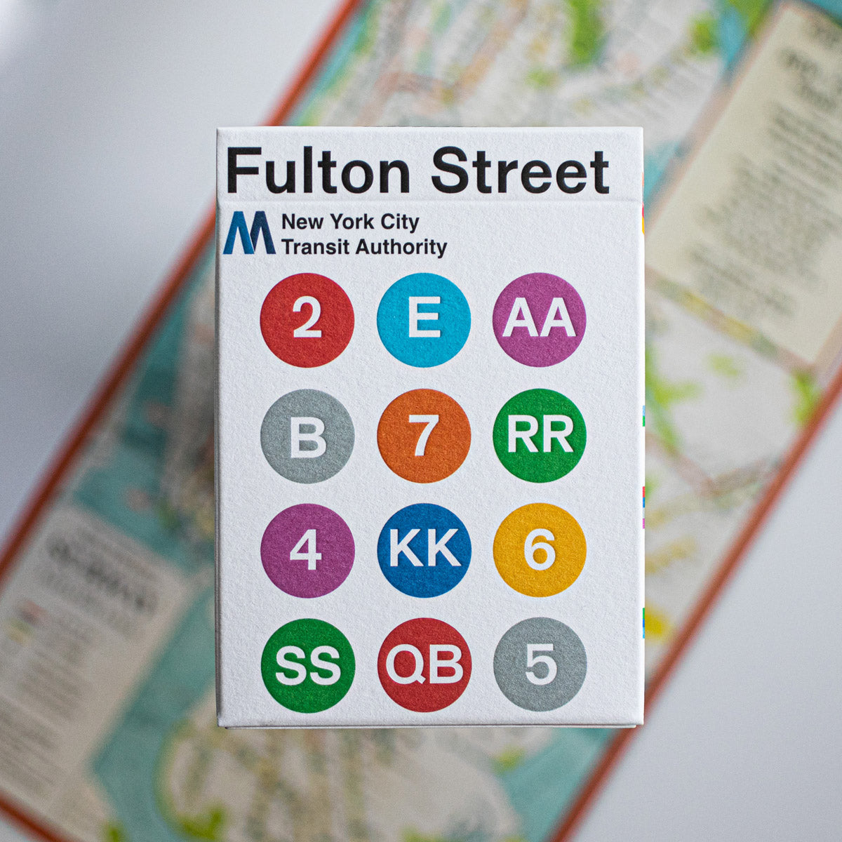 FULTON STREET MTA PLAYING CARDS (1972 VIGNELLI MAP EDITION)