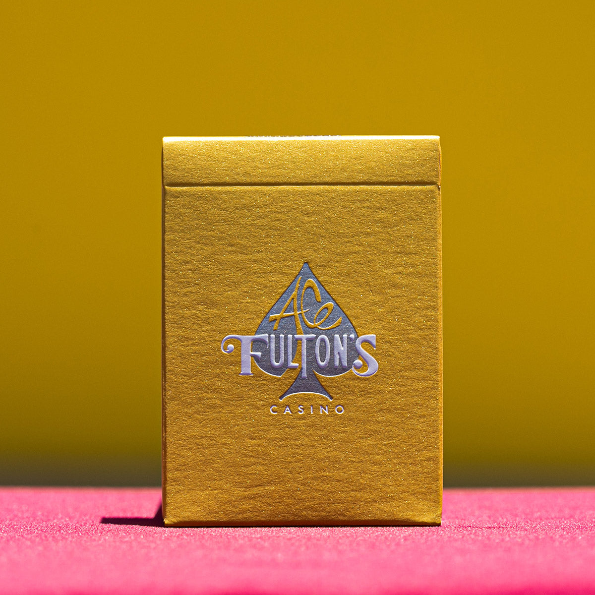 GOLD TUCK VINTAGE BACK MIDNIGHT FUEL ACE FULTON'S 10 YEAR ANNIVERSARY PLAYING CARDS