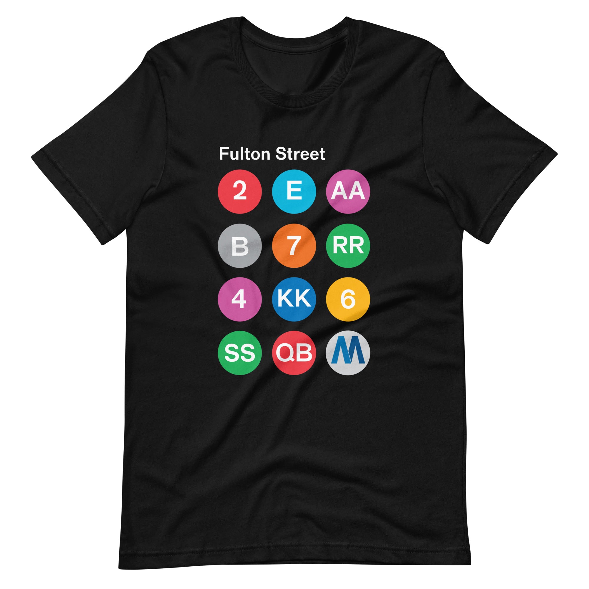 Fulton Street MTA New York Subway Bullets T Shirt
